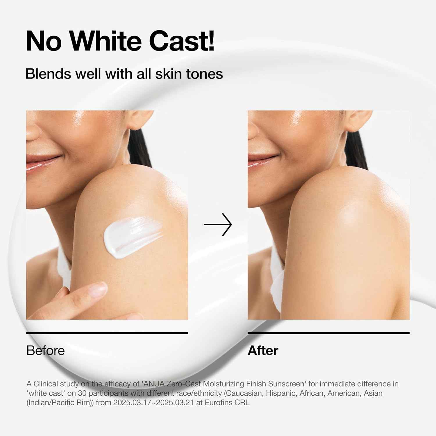 ANUA Zero-Cast Moisturizing Finish Sunscreen SPF50+ PA++++ by AsiaBeautyMall