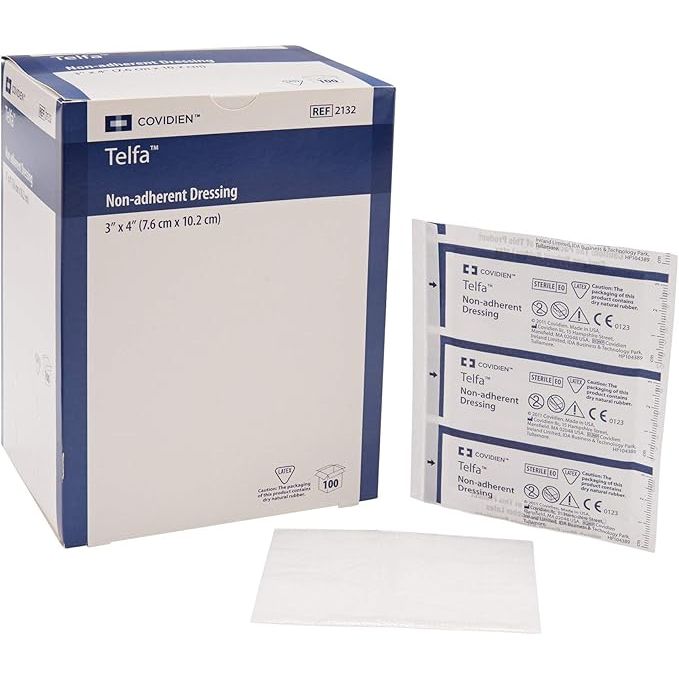 Telfa 1050 Ouchless Non-Adherent Wound Dressing Pads 3" x 4" Sterile - DestGlow