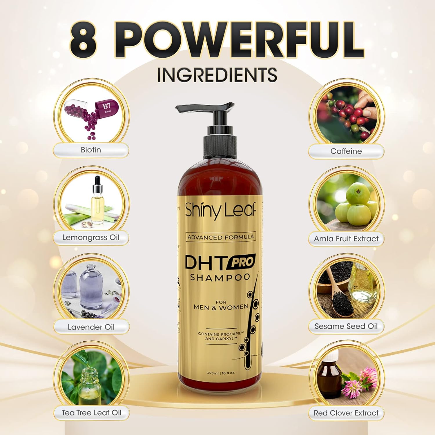 Bariatric Multivitamin with Iron With DHT Pro Shampoo by Shiny Leaf
