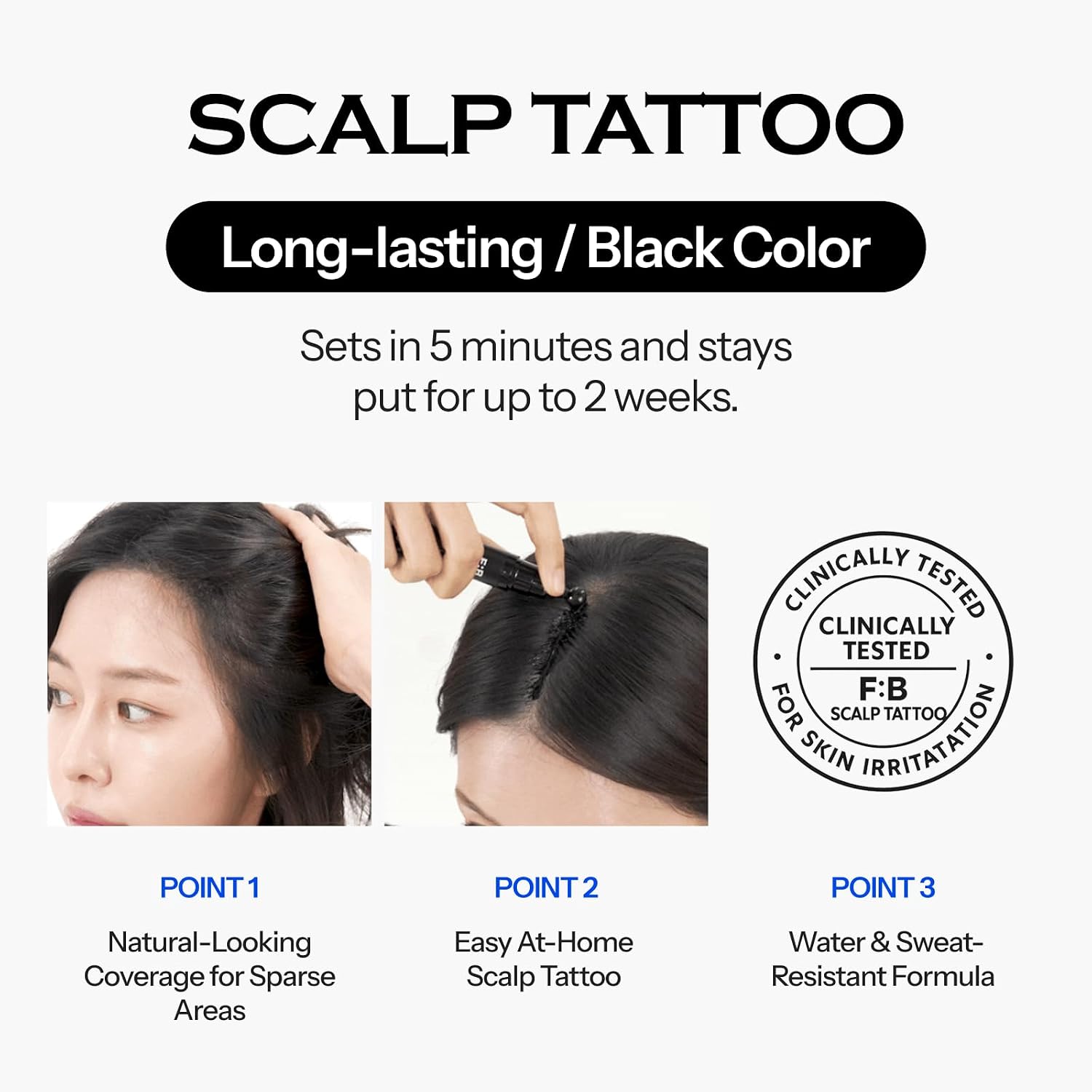 FORBEAUT Scalp Tattoo (Black) DestGlow