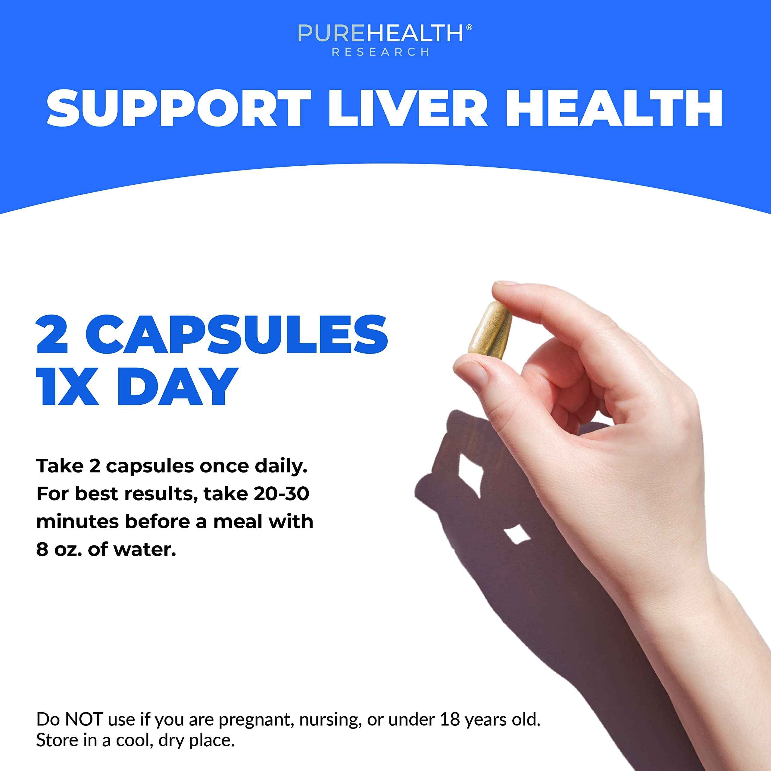 Pure Health Research Liver Health Formula, 60 Vegetarian Capsules