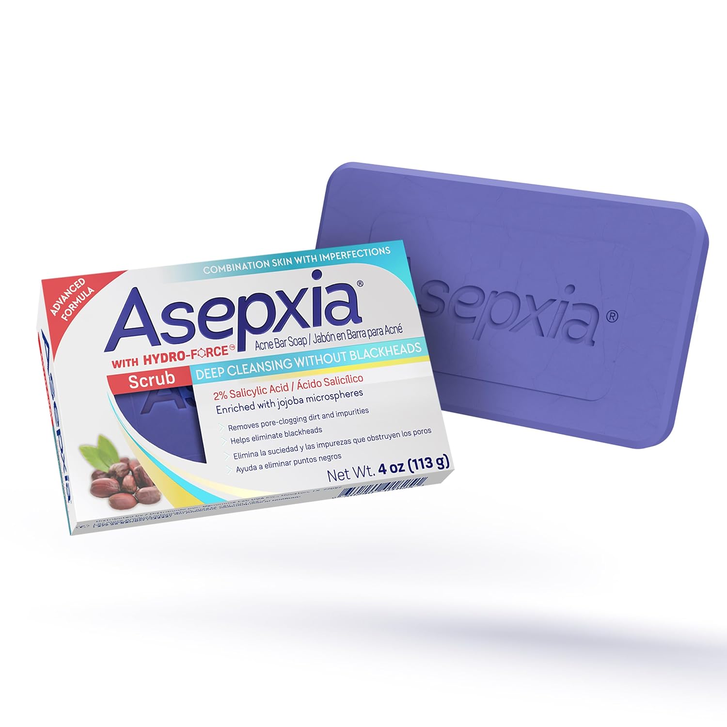 Asepxia Advanced Formula Acne Bar Soap 4 Oz by Pasteur Pharmacy