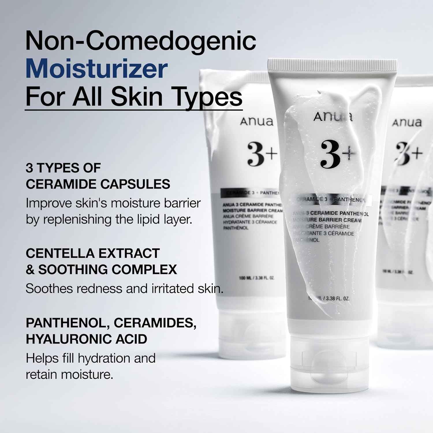 ANUA 3+ Ceramide Panthenol Moisture Barrier Cream