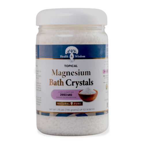Magnesium Bath Crystals - Pure Magnesium Chloride Flakes for Relaxation & Muscle Relief