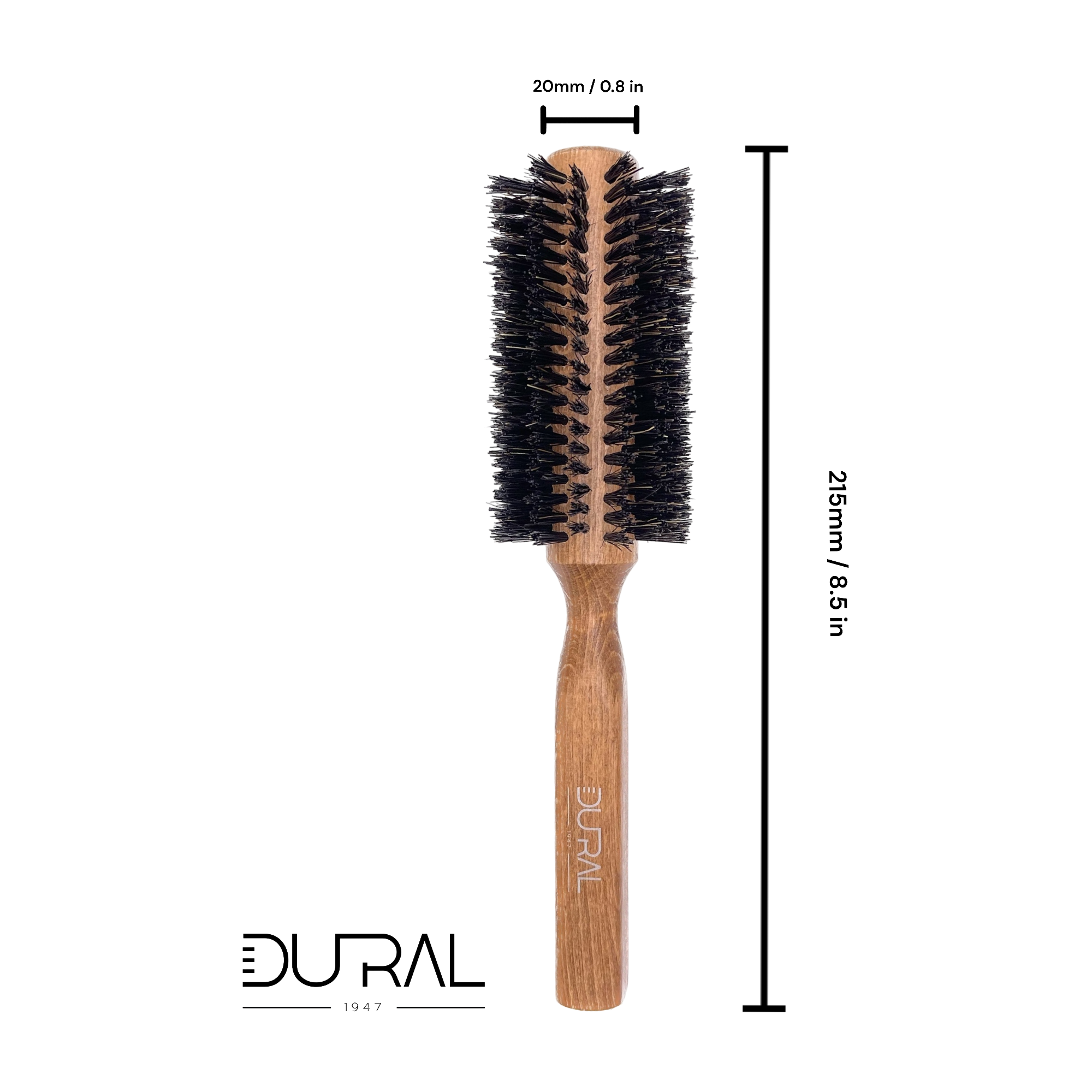 Dural Hair Brush 14 Rows Wood Pure Wild Boar Bristles by Pasteur Pharmacy
