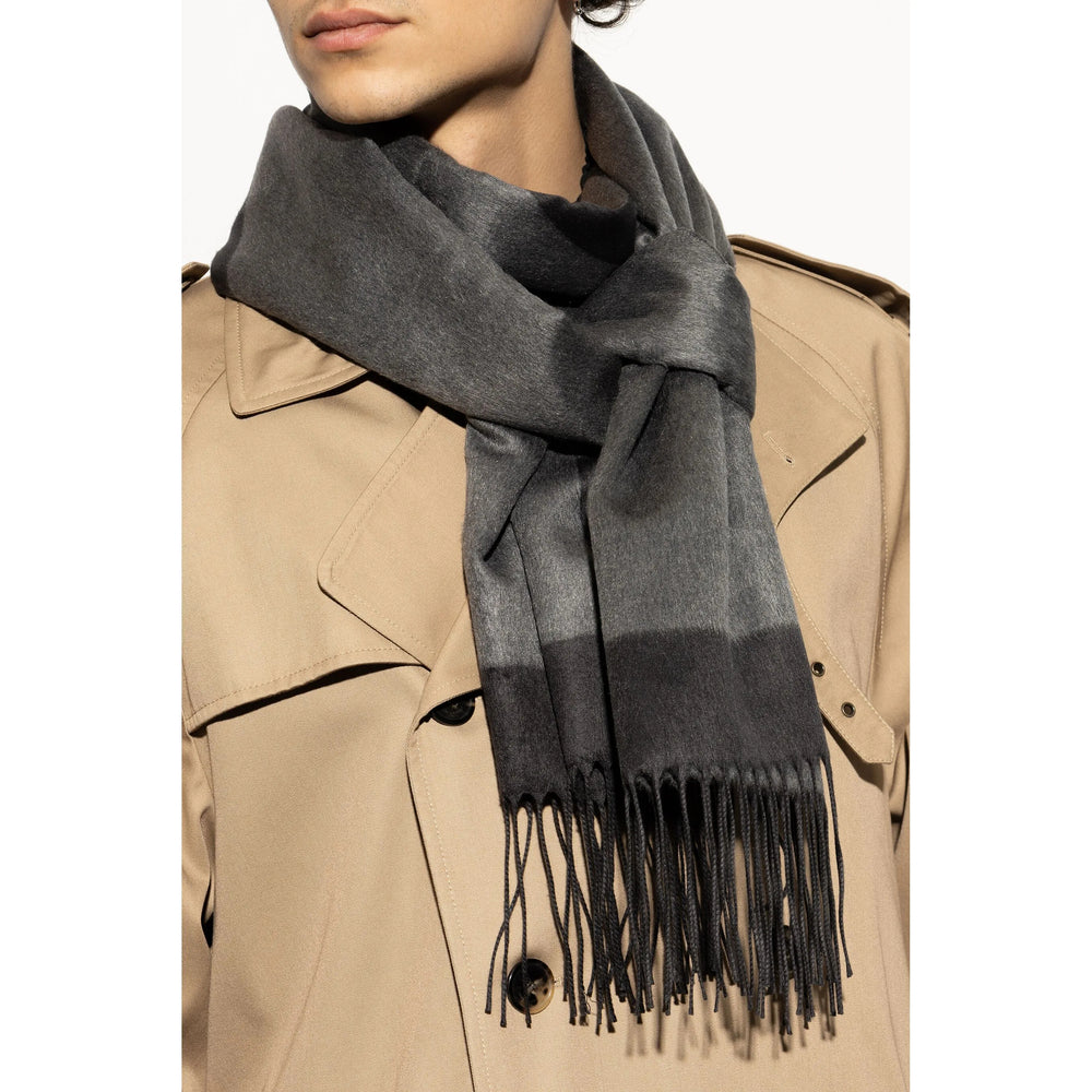 Saint Laurent Grey Scarves Men by Luosophy
