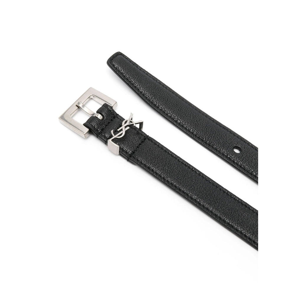 Saint Laurent Black Belts Men by Luosophy