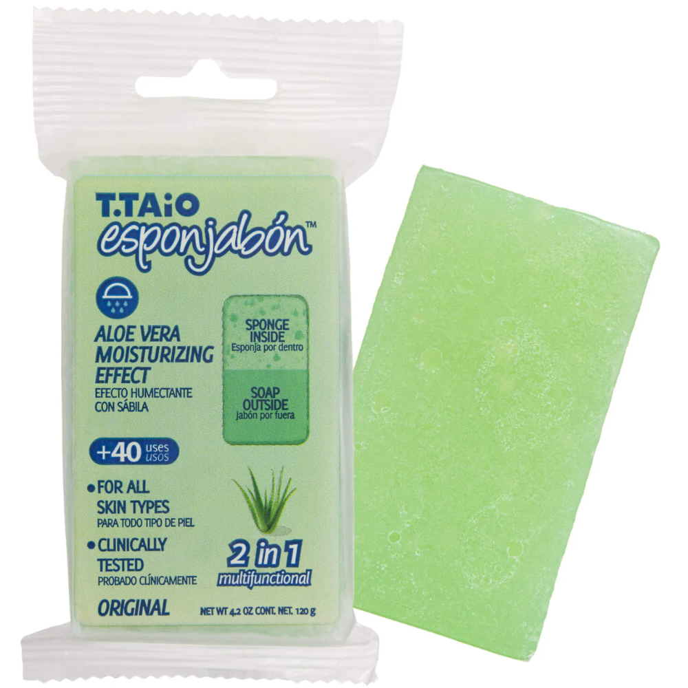 T.Taio Esponjabón Aloe Vera Moisturizing Effect Soap Sponge (4.2oz) DestGlow