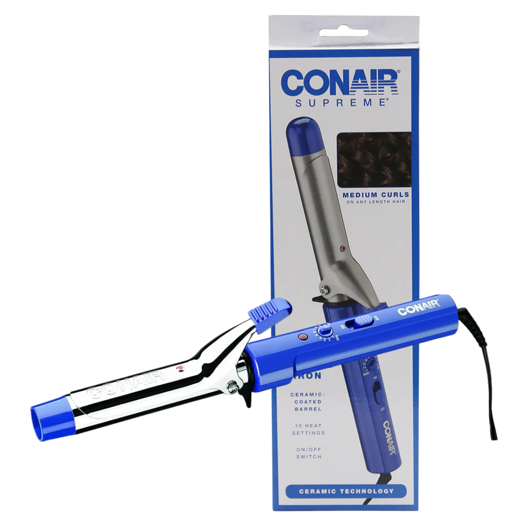 Conair Supreme 1-Inch Curling Iron Blue DestGlow