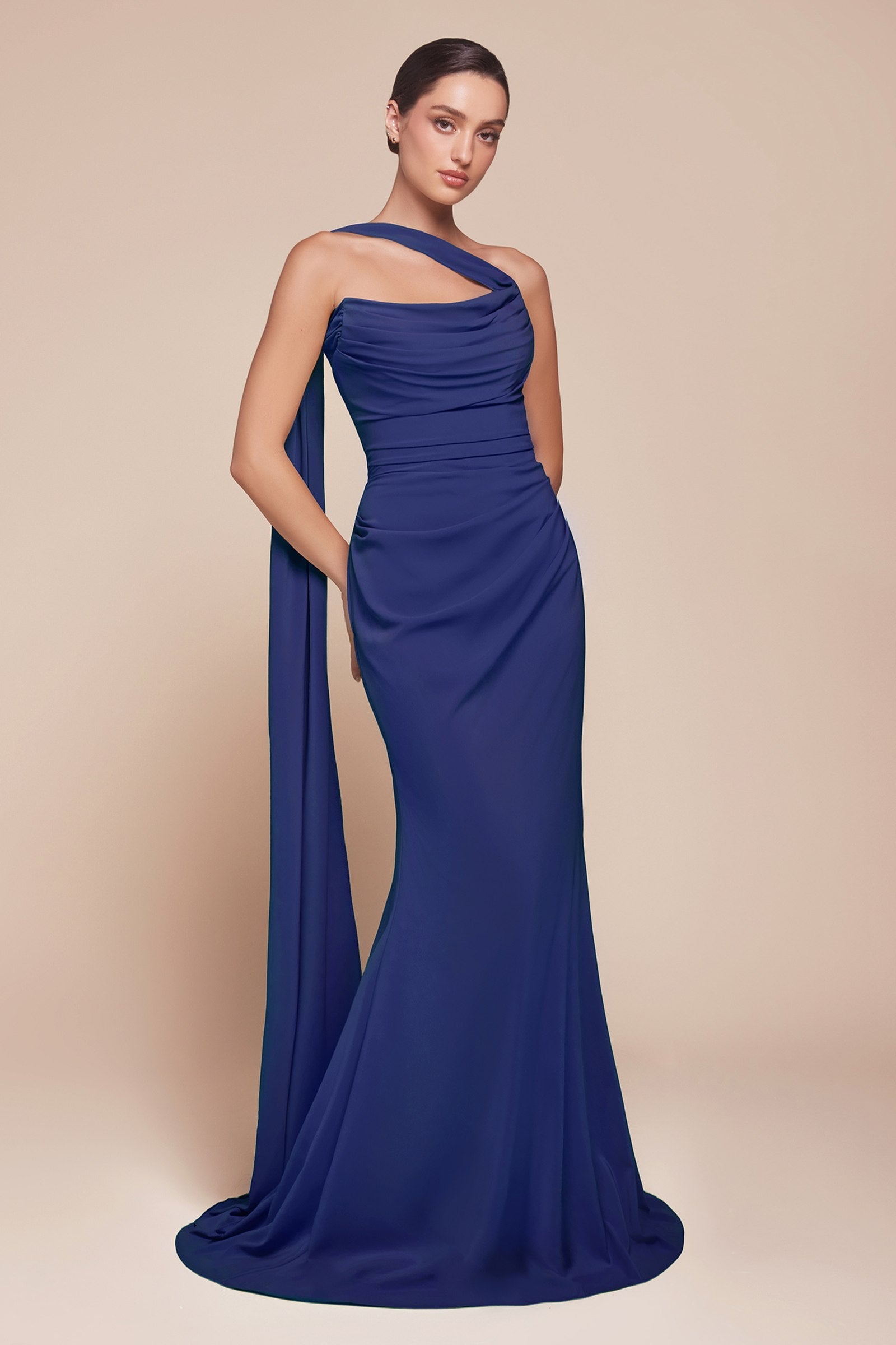 Ladivine 7433 Dress Versatile Tie Chiffon Strapless Dress by DiscountDressShop