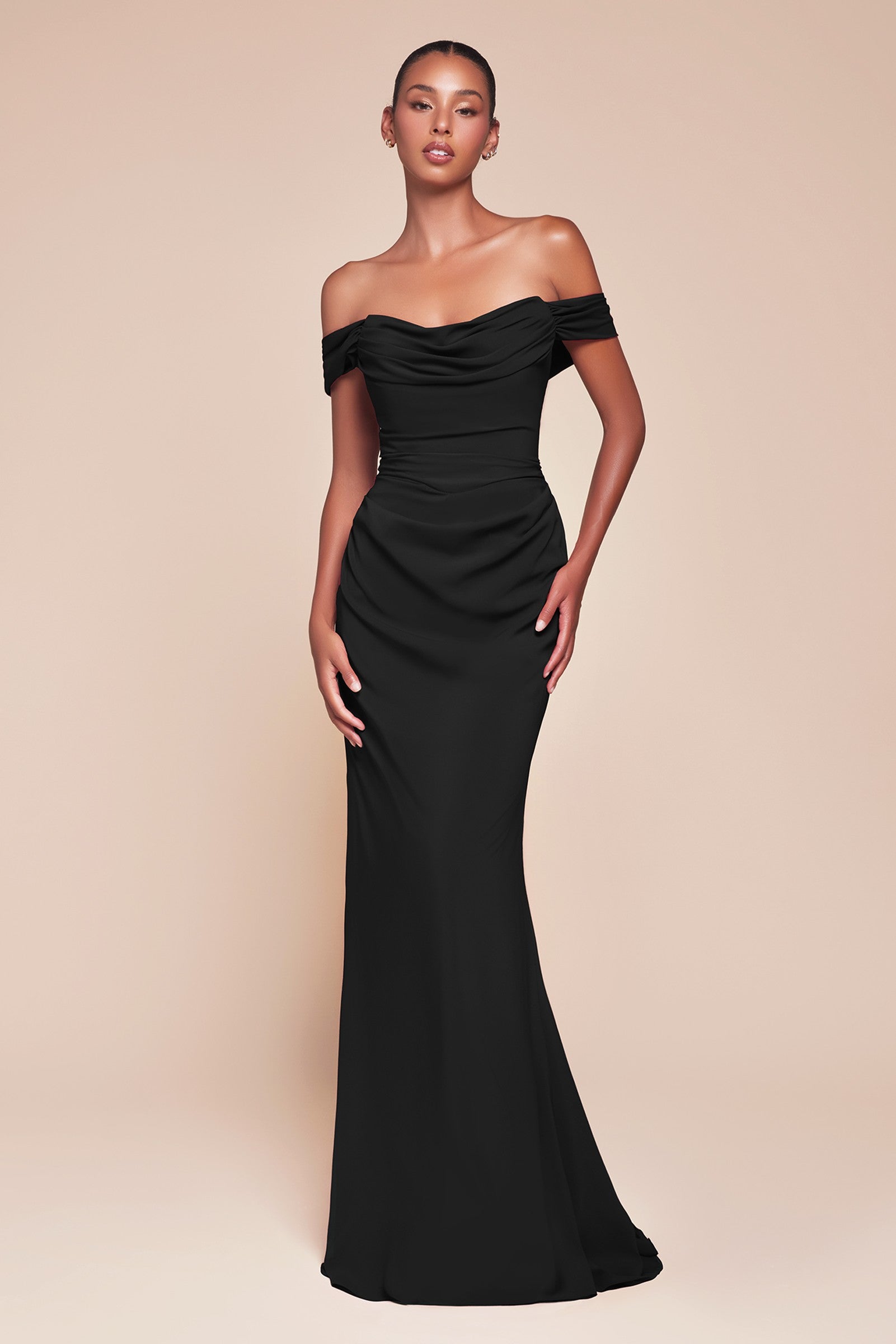 Ladivine 7433 Dress Versatile Tie Chiffon Strapless Dress by DiscountDressShop