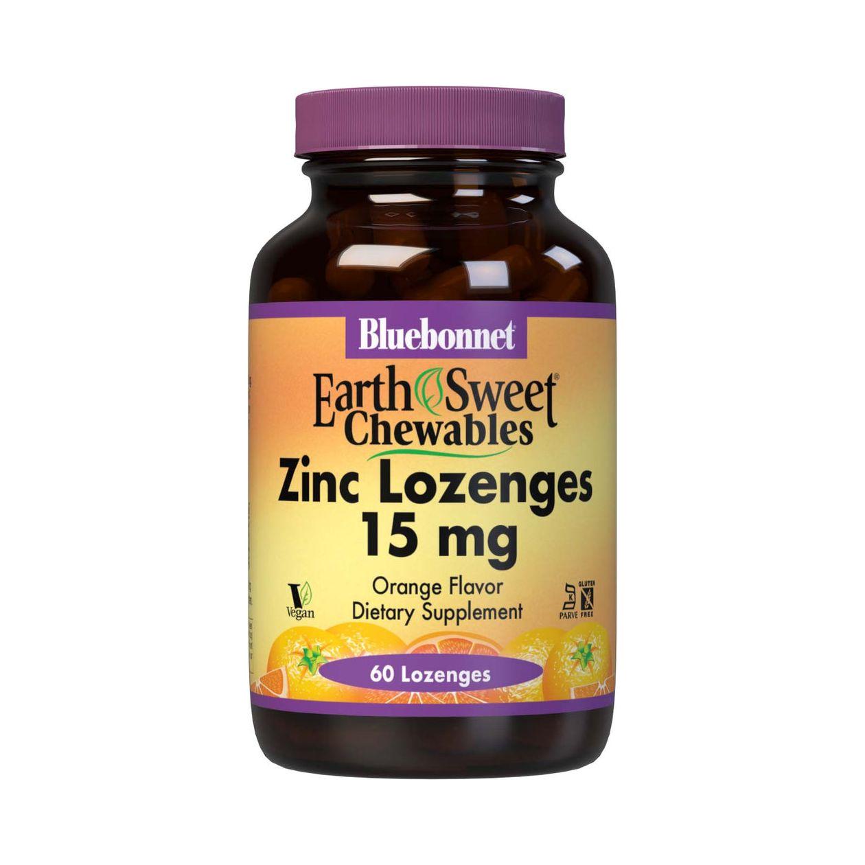 Bluebonnet EarthSweet Zinc Orange Flavor - 60 Lozenges by Pasteur Pharmacy