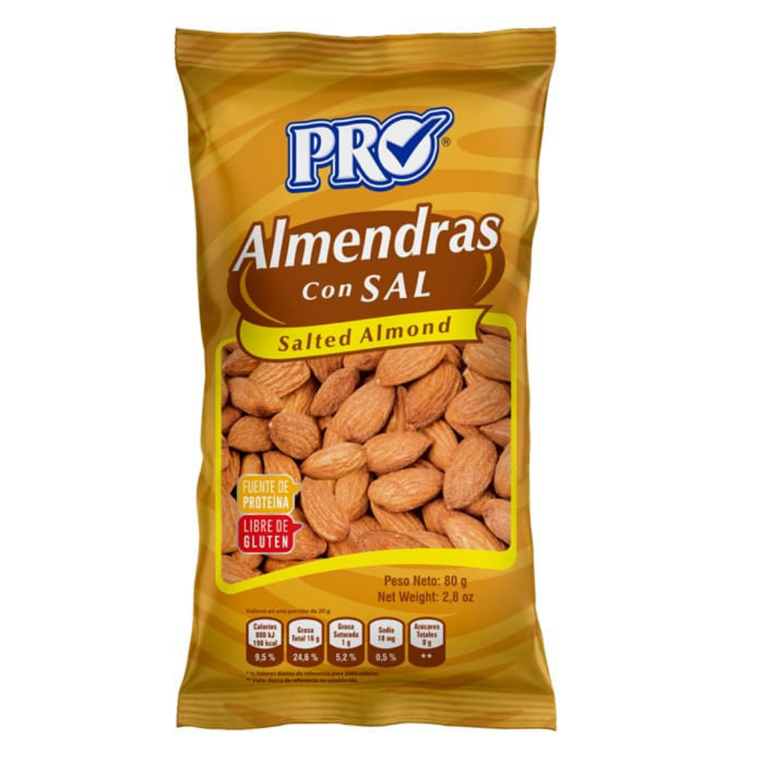 Pro Almendra Natural Almonds 2oz DestGlow