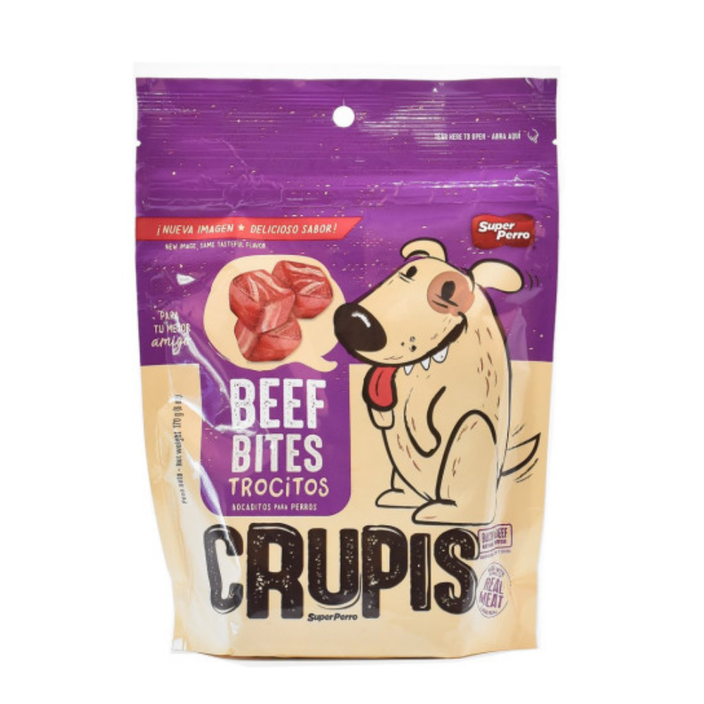 Crupis Beef Bites Dog Treats (6 oz) DestGlow