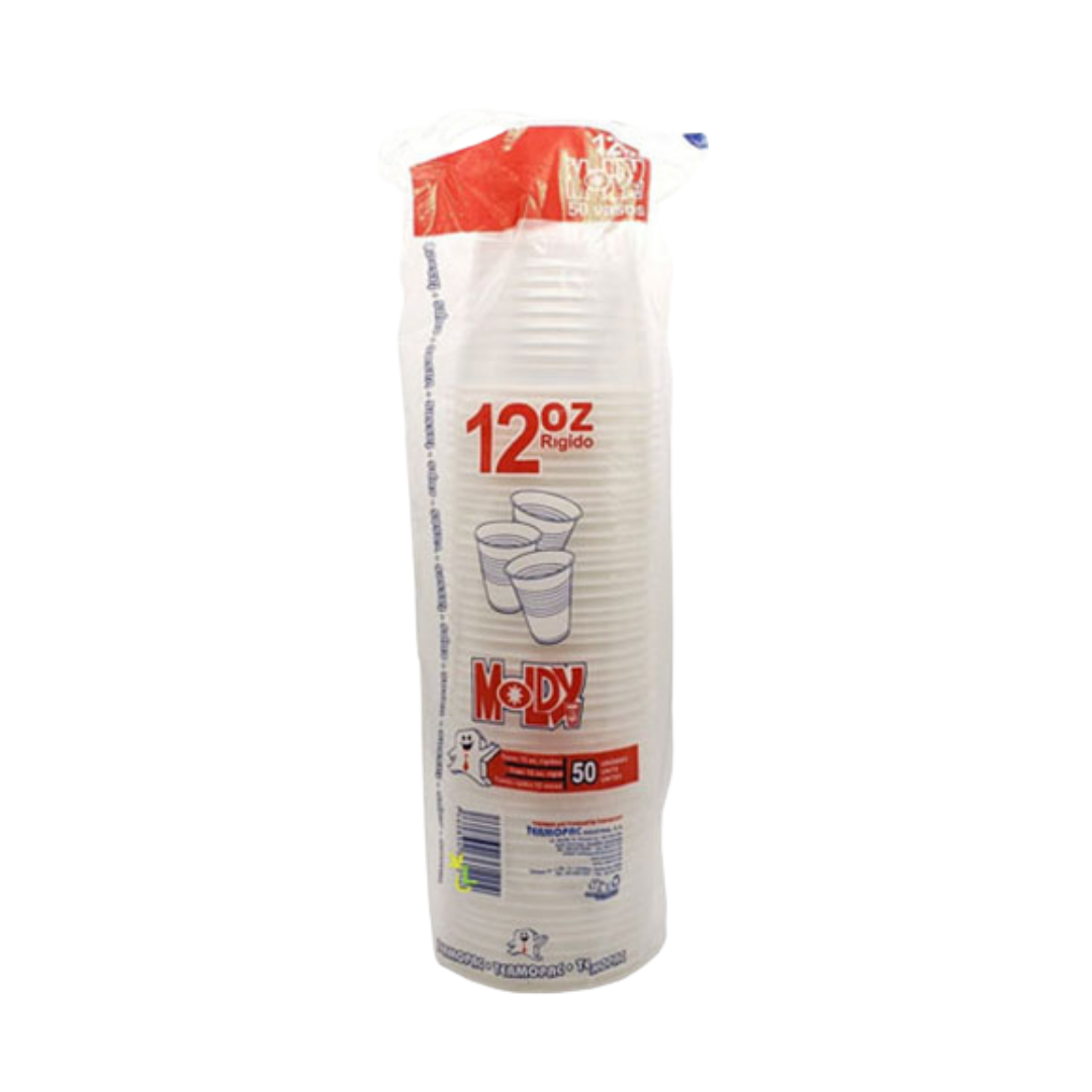 Plastic Cups 12oz 50ct DestGlow