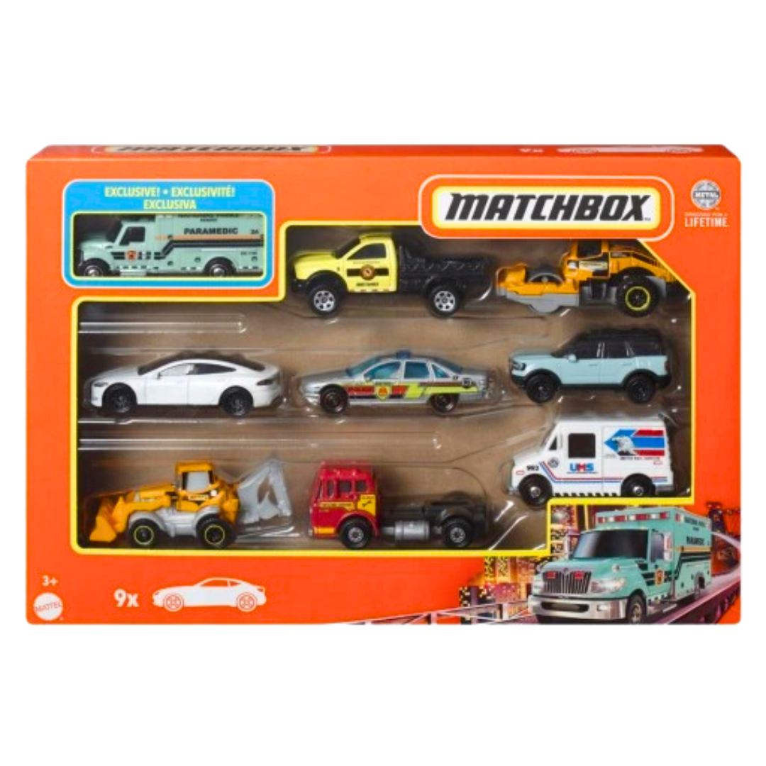 Matchbox 9-Car Gift Pack (3Y+) DestGlow