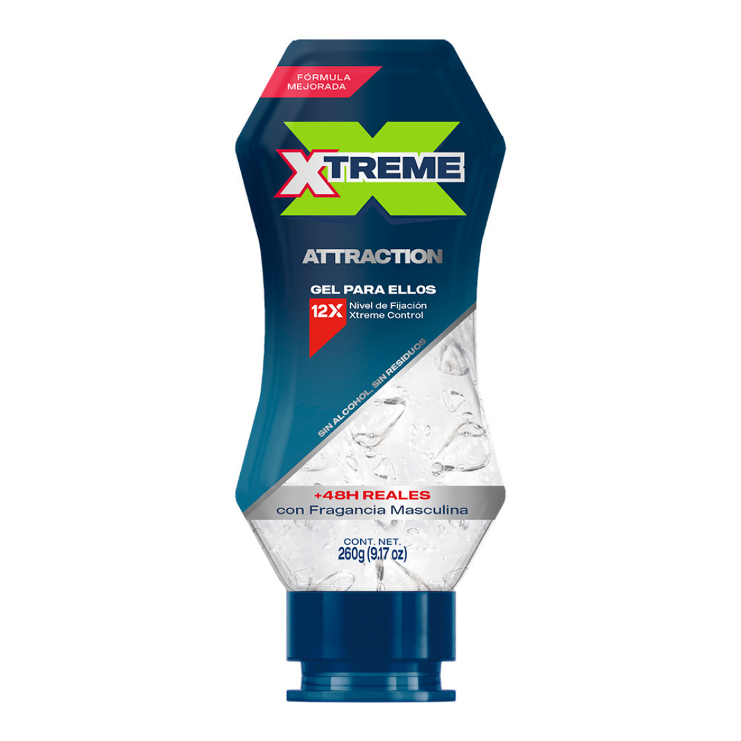 Xtreme Attraction Hair Gel for Men Level 12 Hold (9.17oz) DestGlow