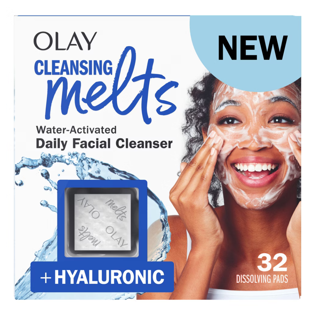 Olay Cleansing Melts Water-Activated Daily Facial Cleanser + Hyaluronic (32 Count) by Farmacias Savia