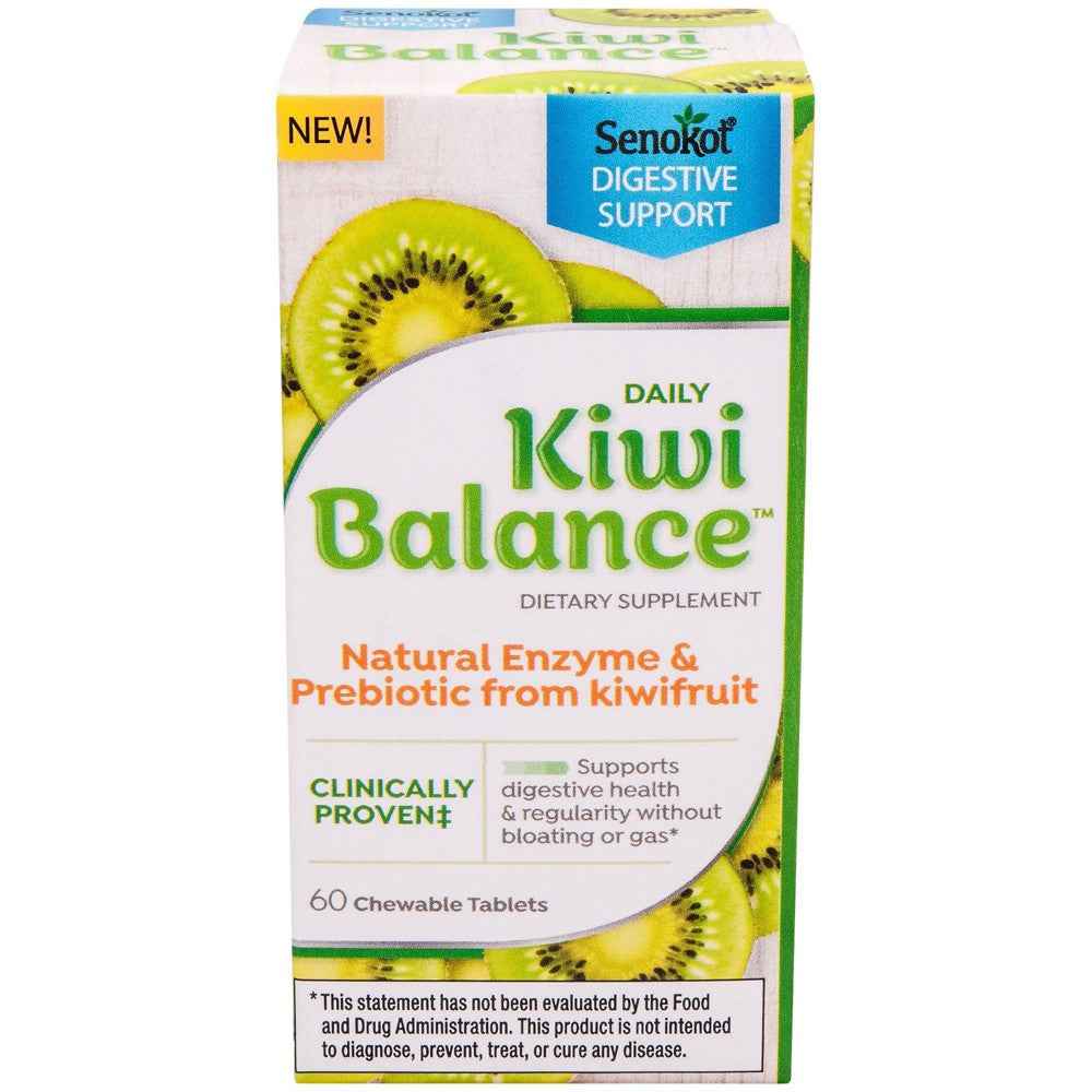 Senokot Daily Kiwi Balance Digestion & Regularity Support Dietary Supplement Chewable Tablet