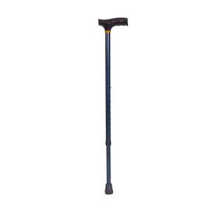 Adjustable Aluminum Walking Cane with Derby Handle Blue Ice by Pasteur Pharmacy