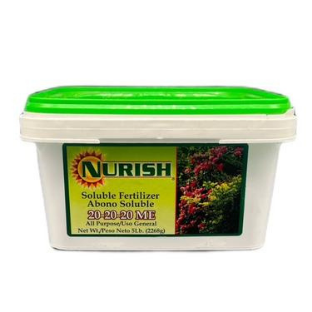 Nurish 20-20-20 Water Soluble All Purpose Fertilizer (5 lbs) DestGlow