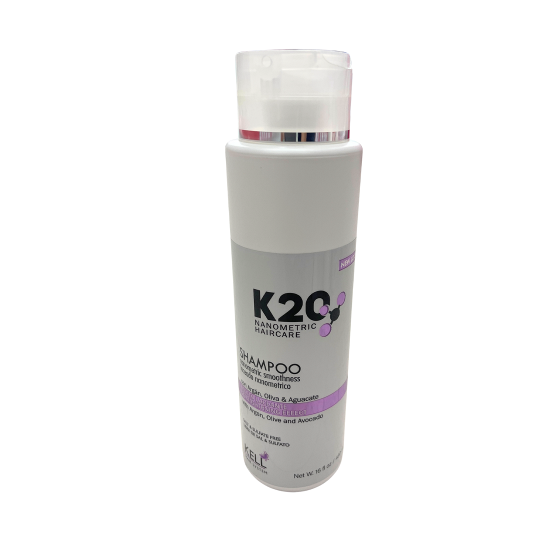 K20 Nanometric Argan Olive & Avocado Smoothing Shampoo (16oz) DestGlow