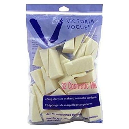 Victoria Vogue Cosmetic Wedges 32 Count Regular Size by Pasteur Pharmacy