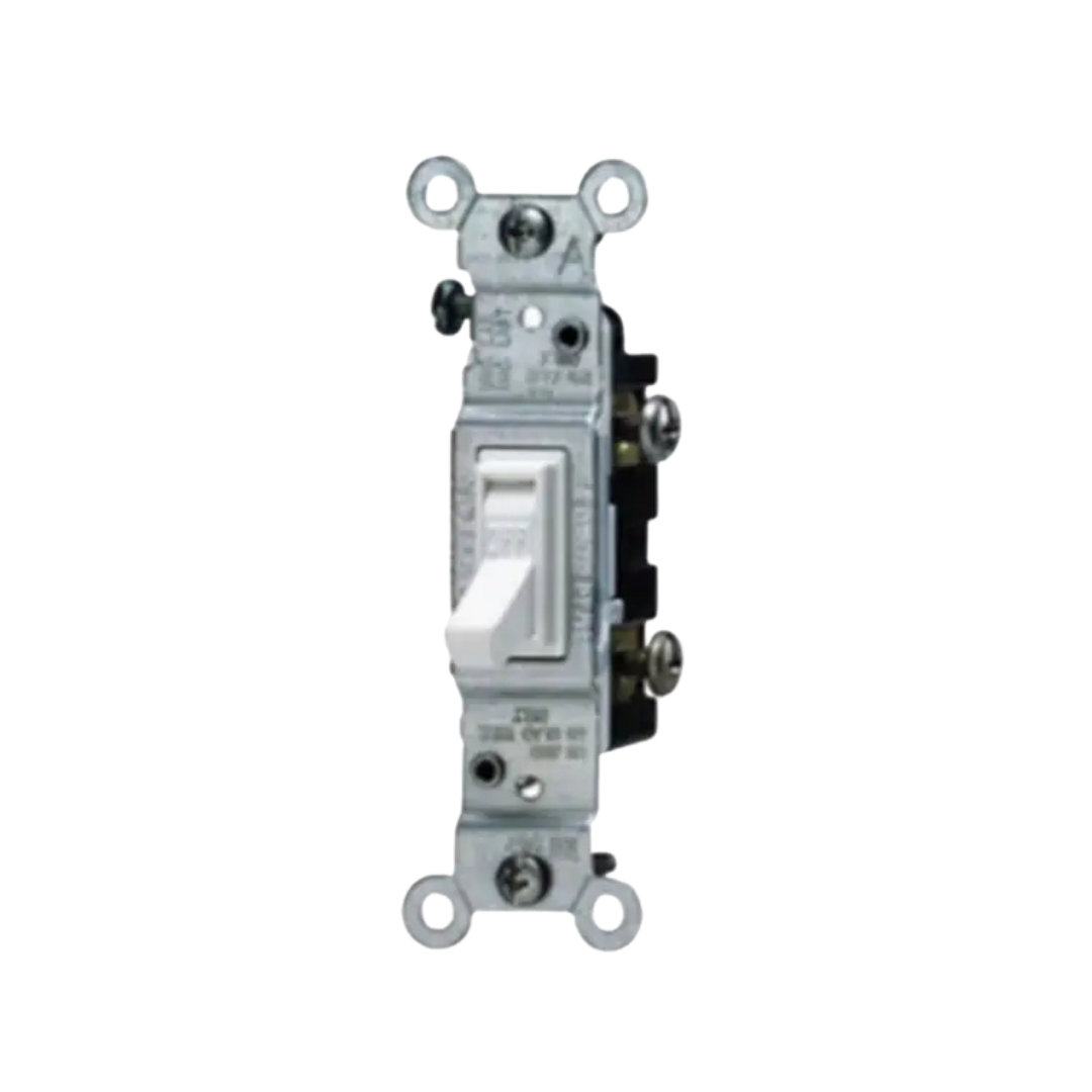 Single Light Switch White & Ivory (Standard) DestGlow