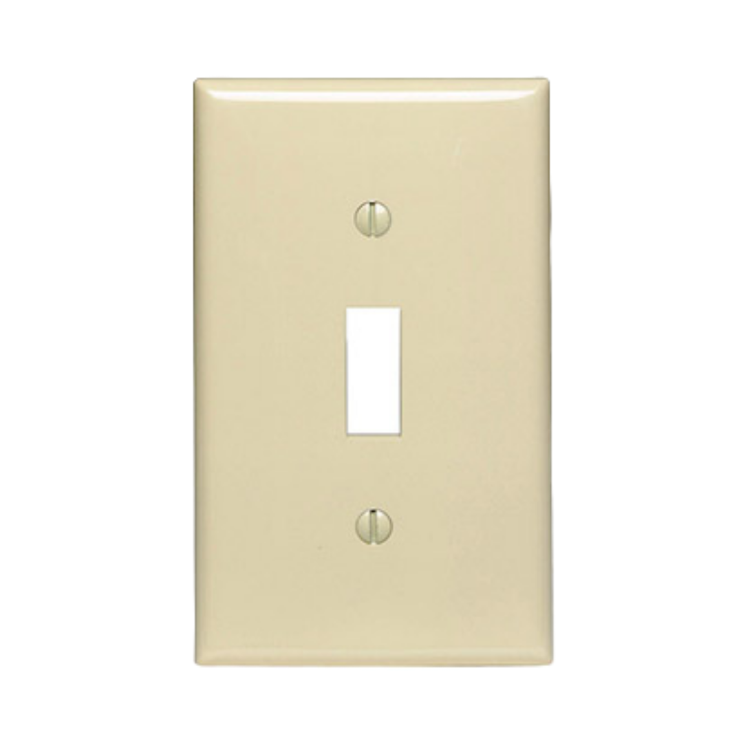 Switch Plate Cover Single White & Ivory by Farmacias Savia
