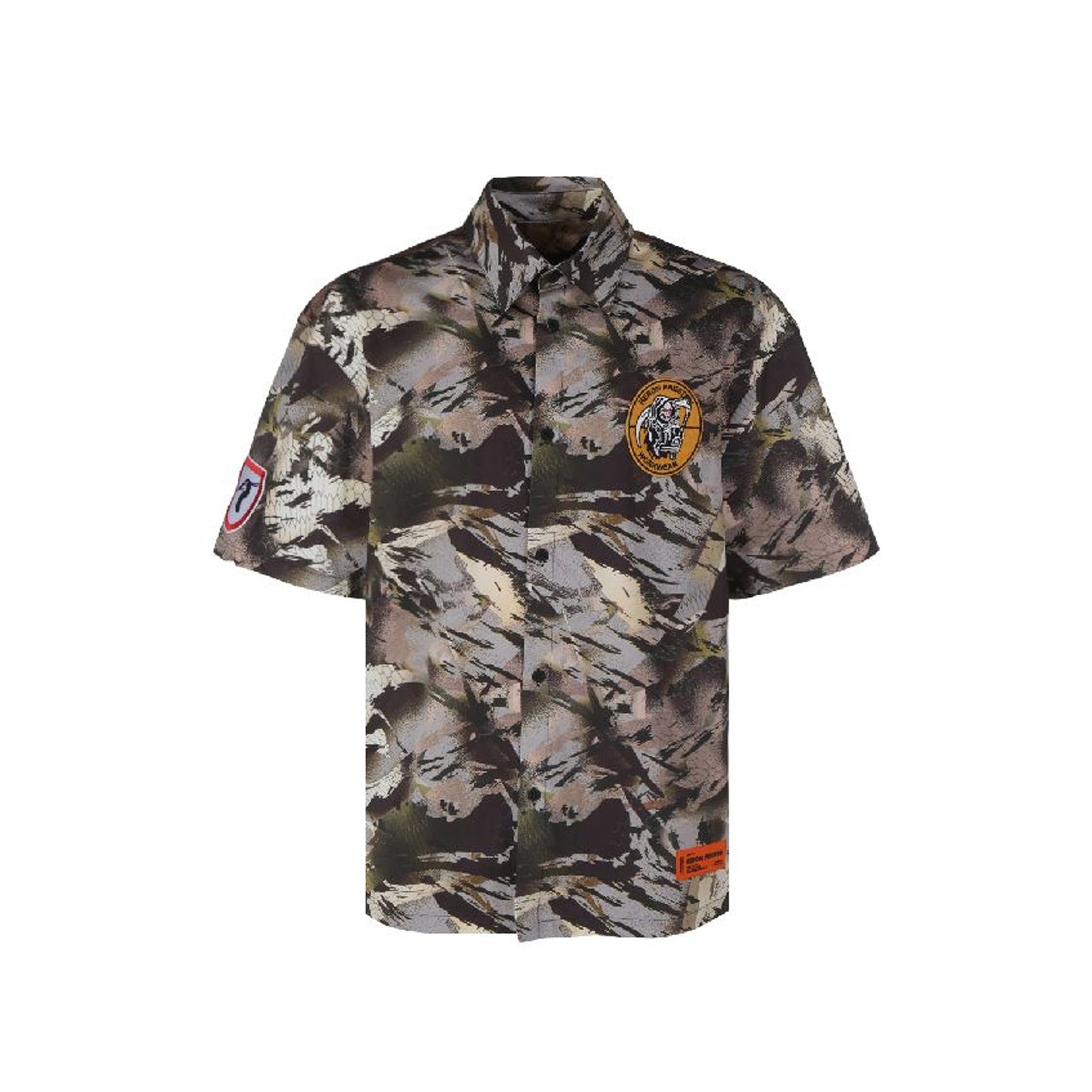 Heron Preston Camouflage Popline Shirt Men by Luosophy