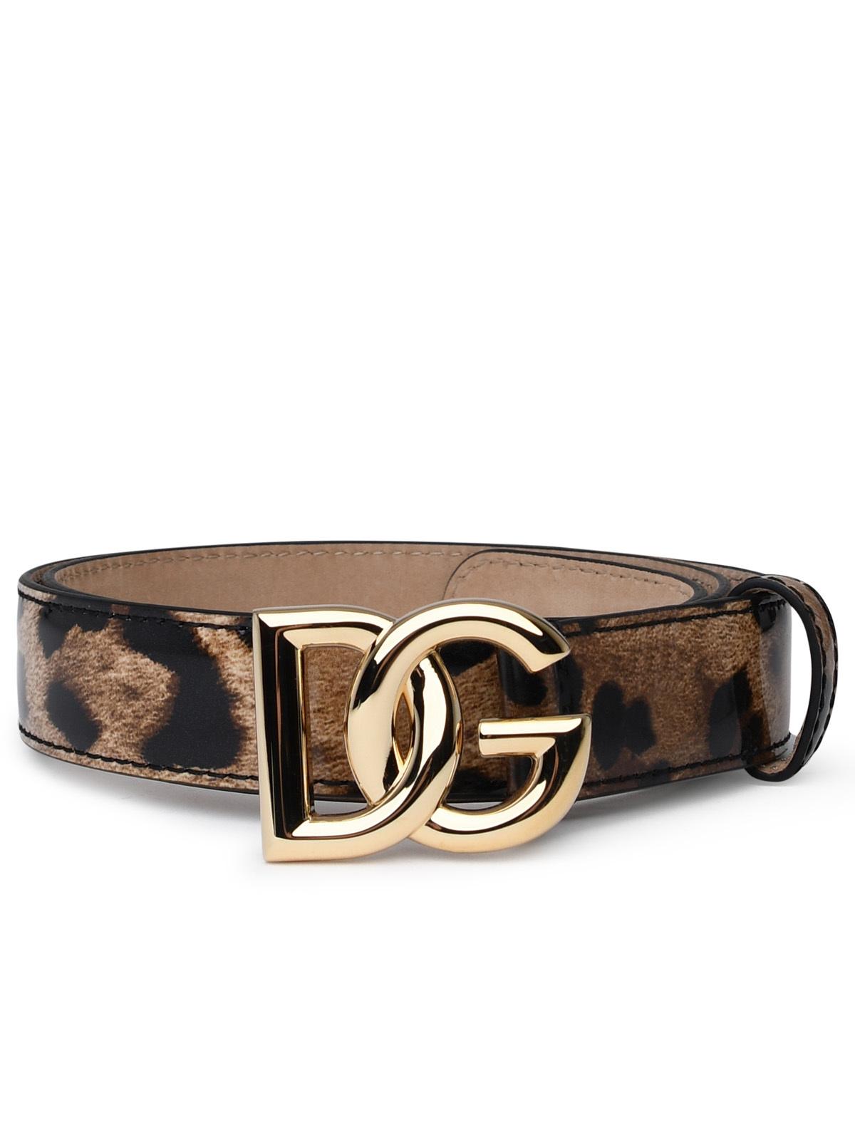 Dolce & Gabbana Two-Color Shiny Leather Belt Women DestGlow