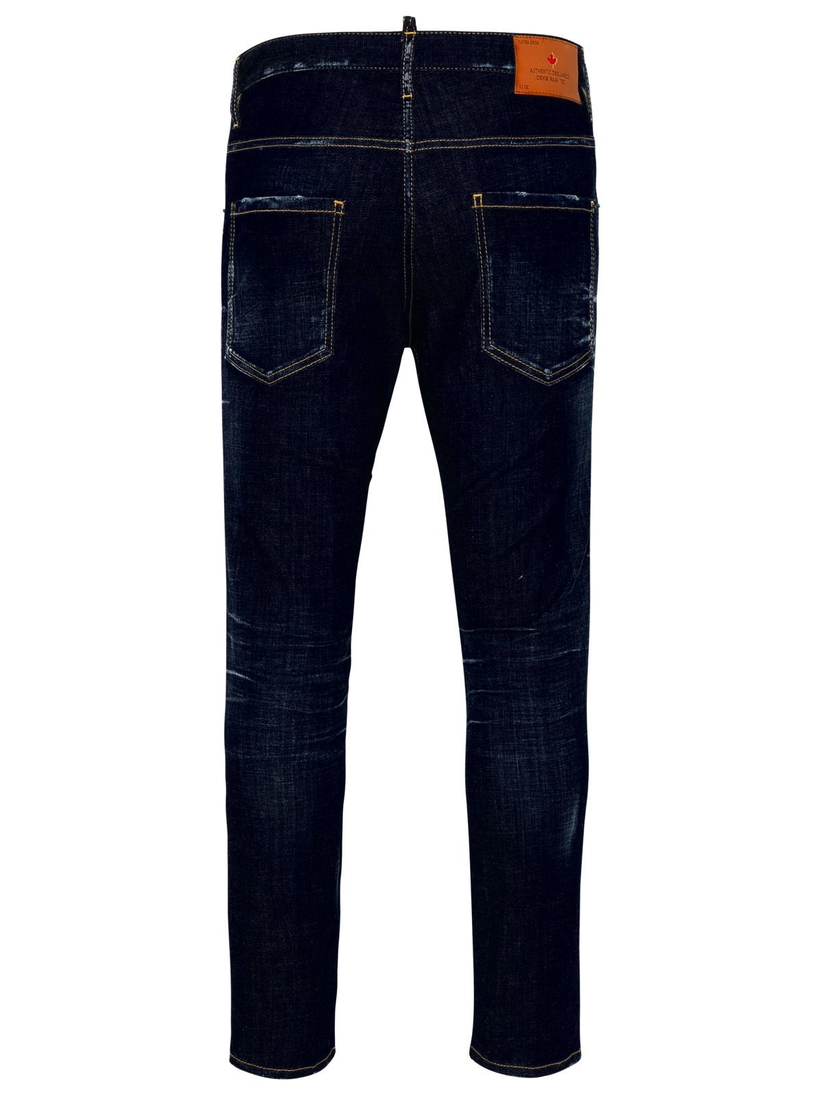Dsquared2 Blue Cotton Skater Jeans Men by Luosophy