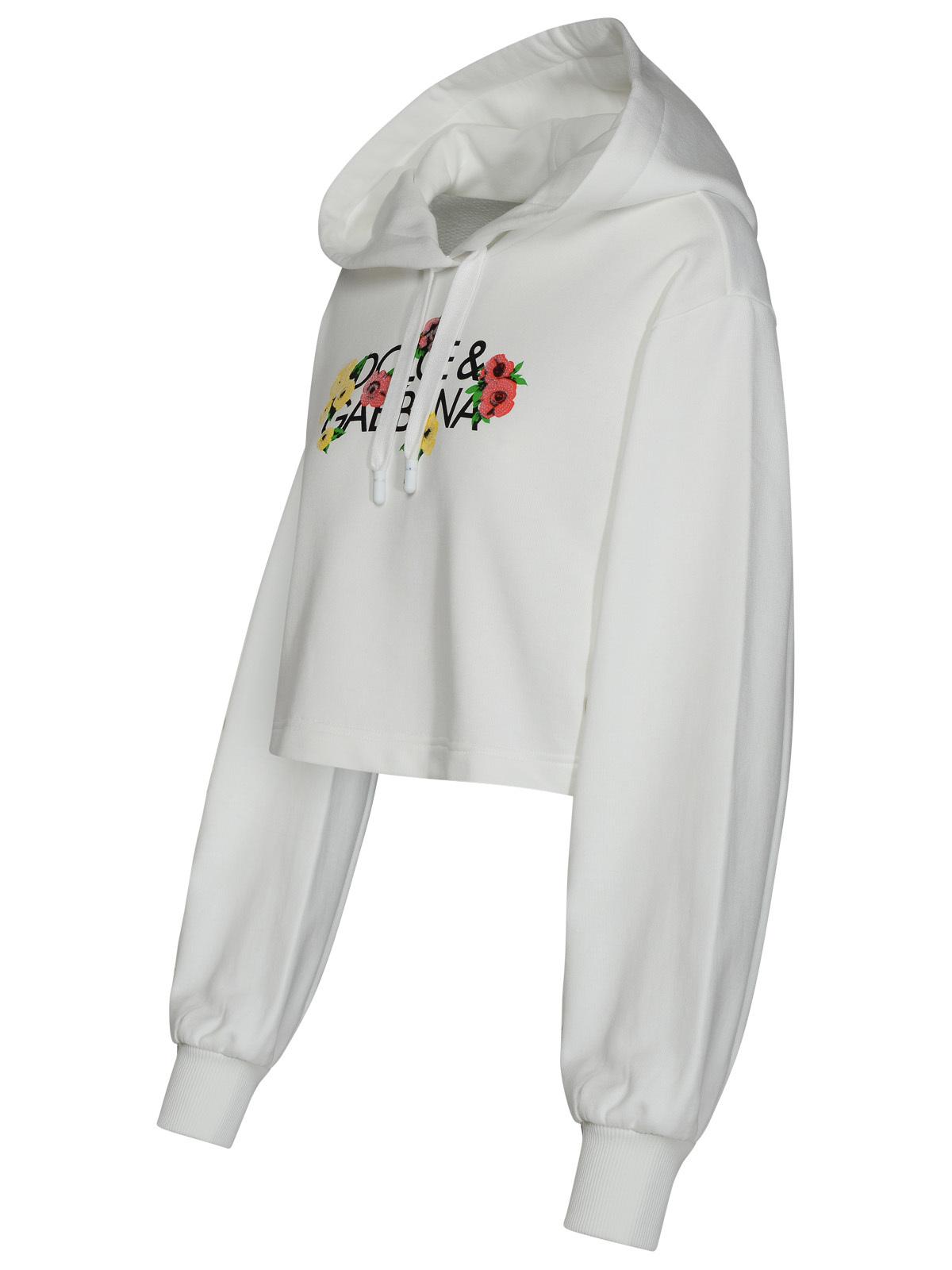 Dolce & Gabbana White Cotton Sweatshirt Women by Luosophy