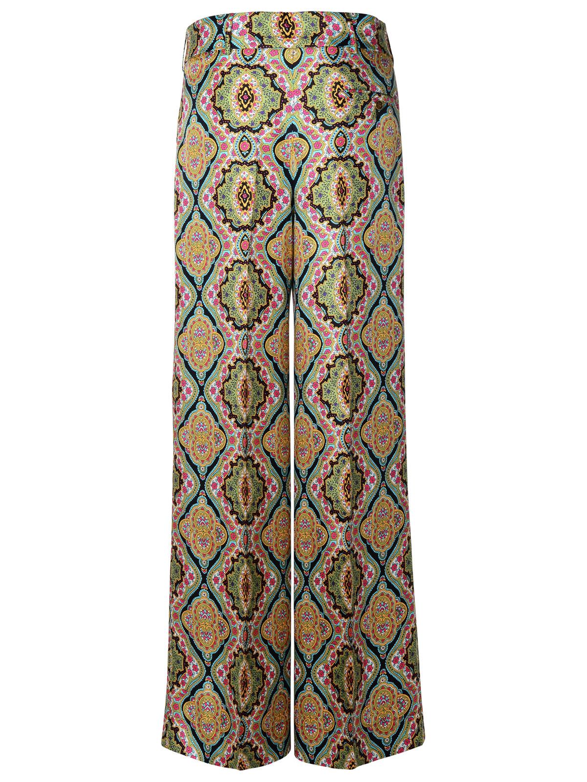 Etro Multi Silk Trousers Women by Luosophy