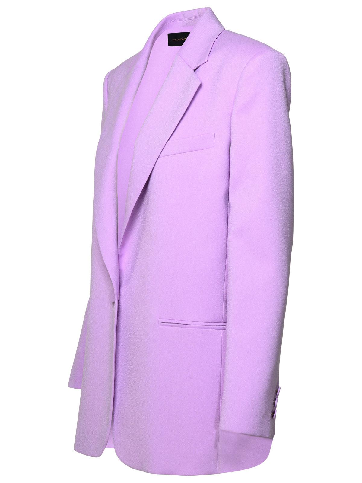 The Andamane Lilac Polyester Blazer Women by Luosophy