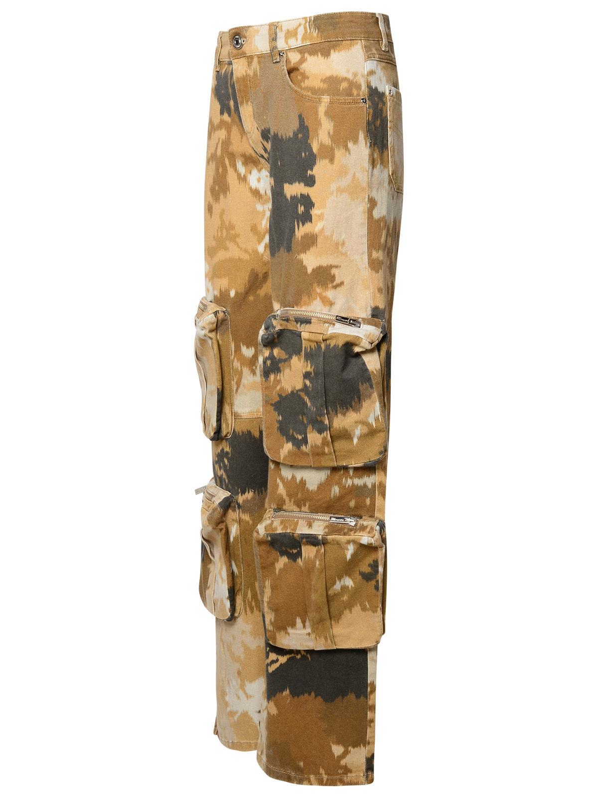 Blumarine Brown Cotton Cargo Jeans Women by Luosophy
