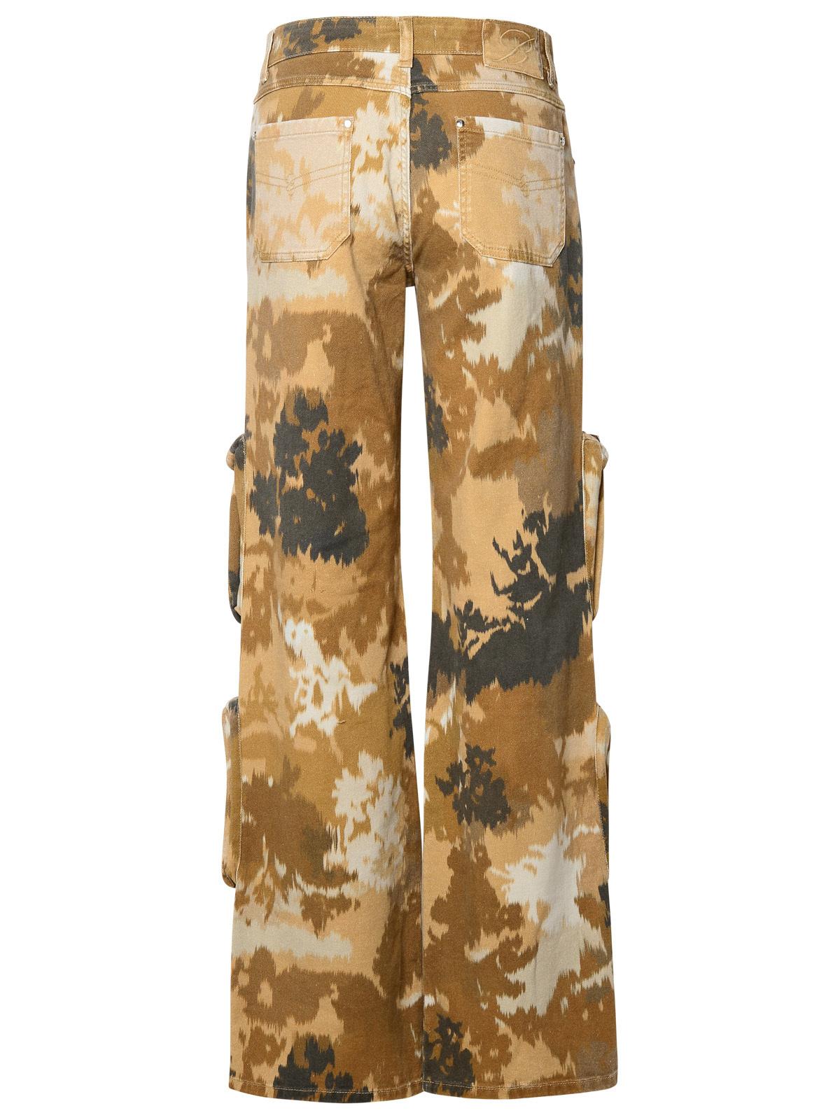 Blumarine Brown Cotton Cargo Jeans Women by Luosophy