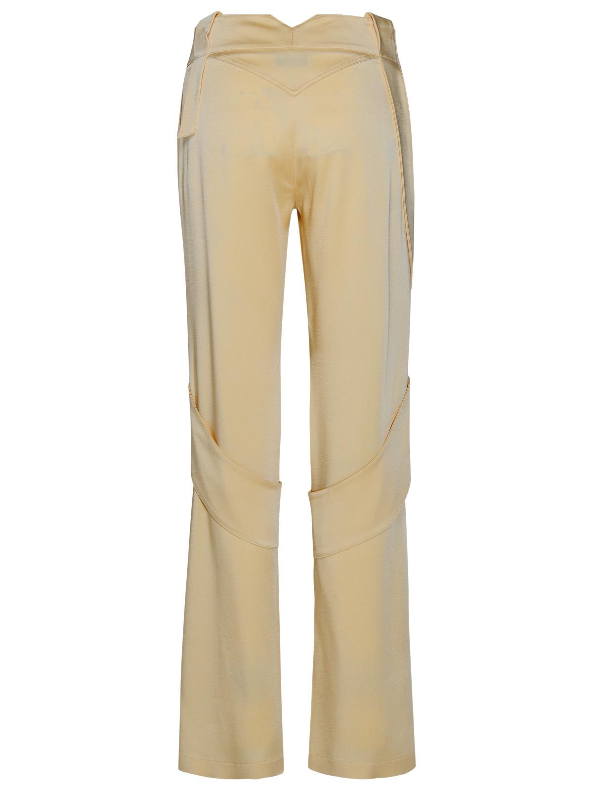 Blumarine Cream Acetate Blend Cargo Pants Women by Luosophy