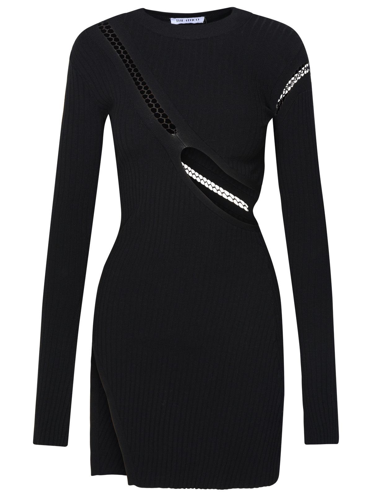 The Attico Black Viscose Blend Dress Women by Luosophy