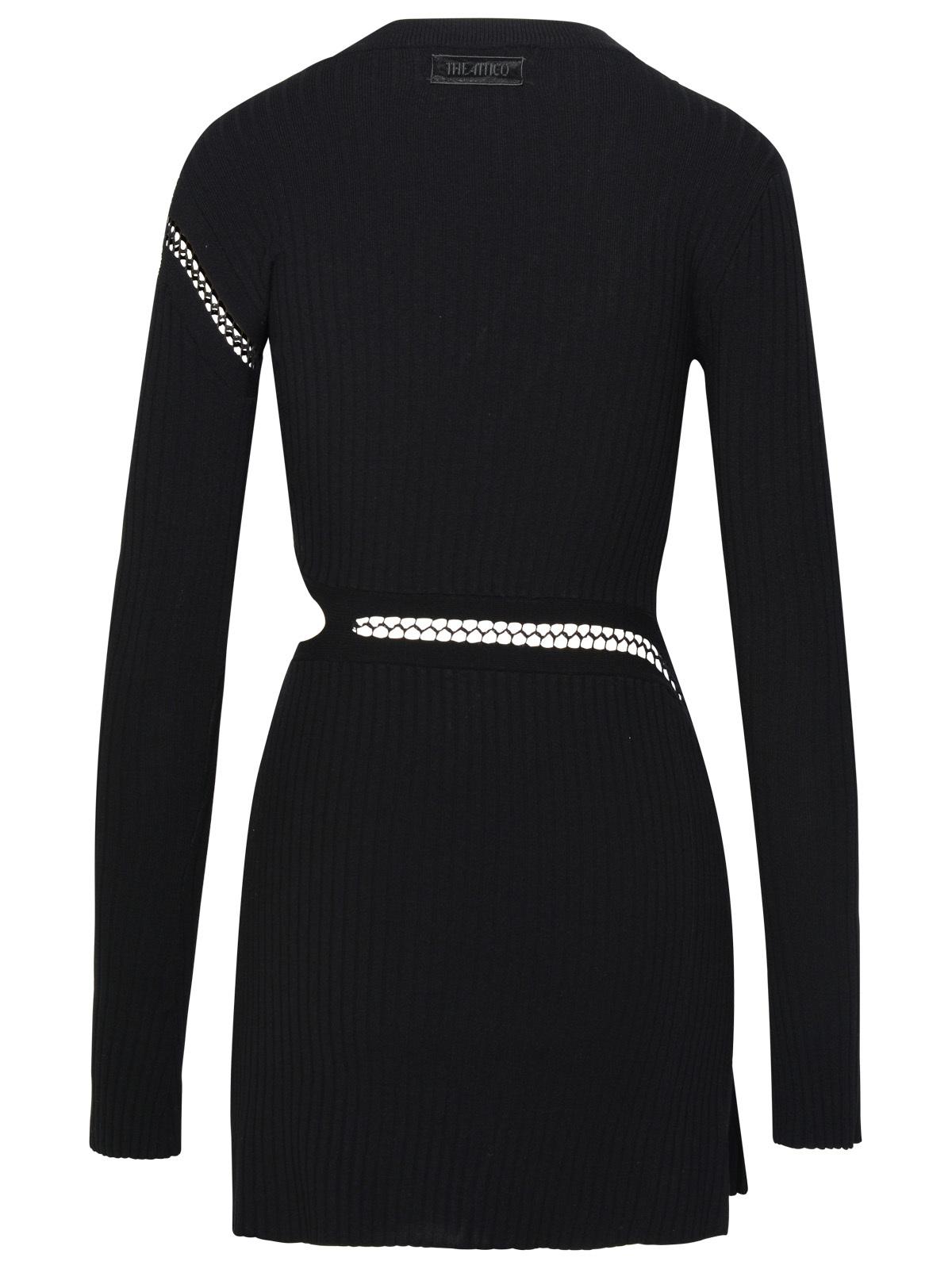 The Attico Black Viscose Blend Dress Women by Luosophy