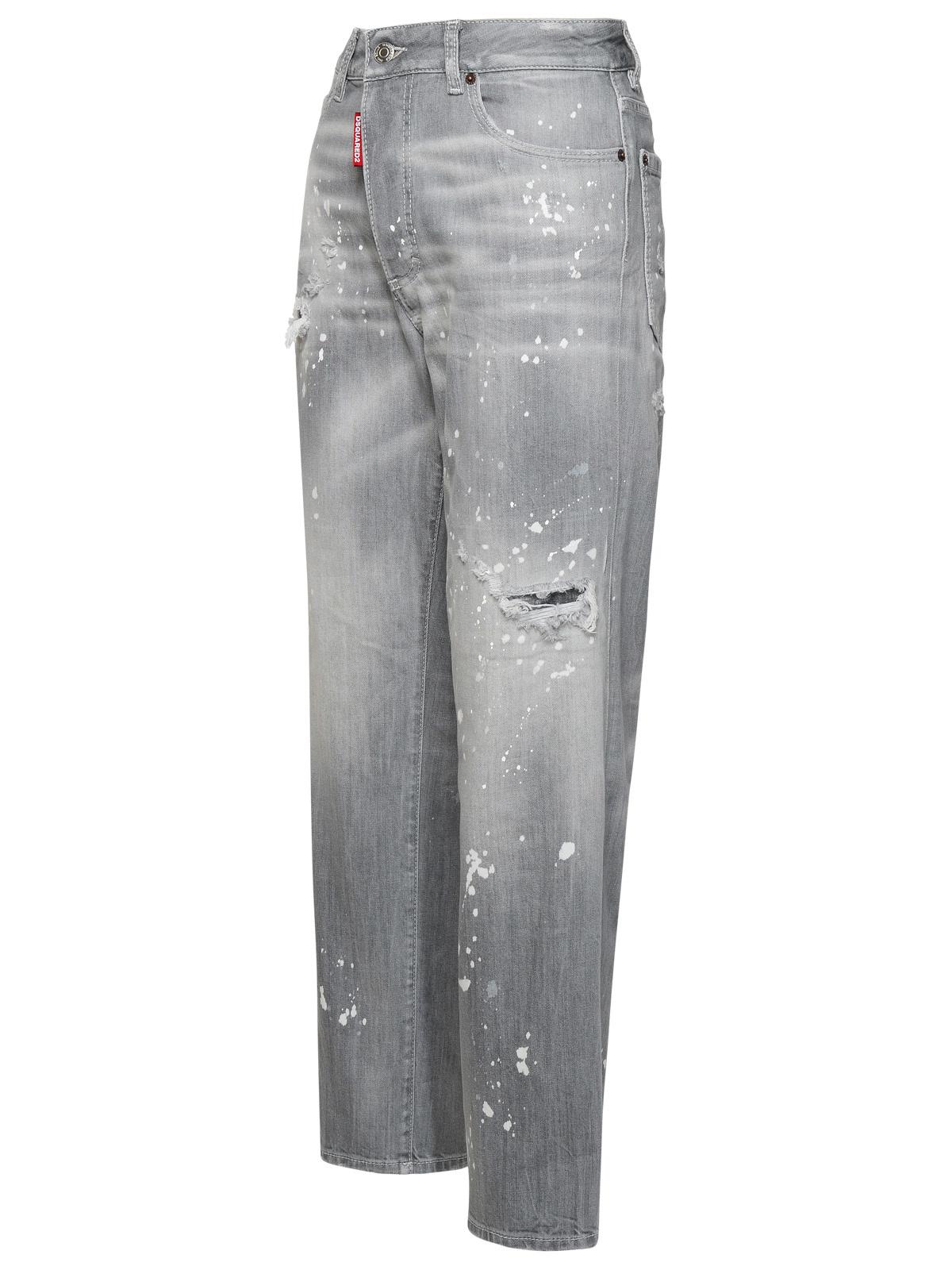 Dsquared2 Grey Cotton Blend Jeans Women by Luosophy