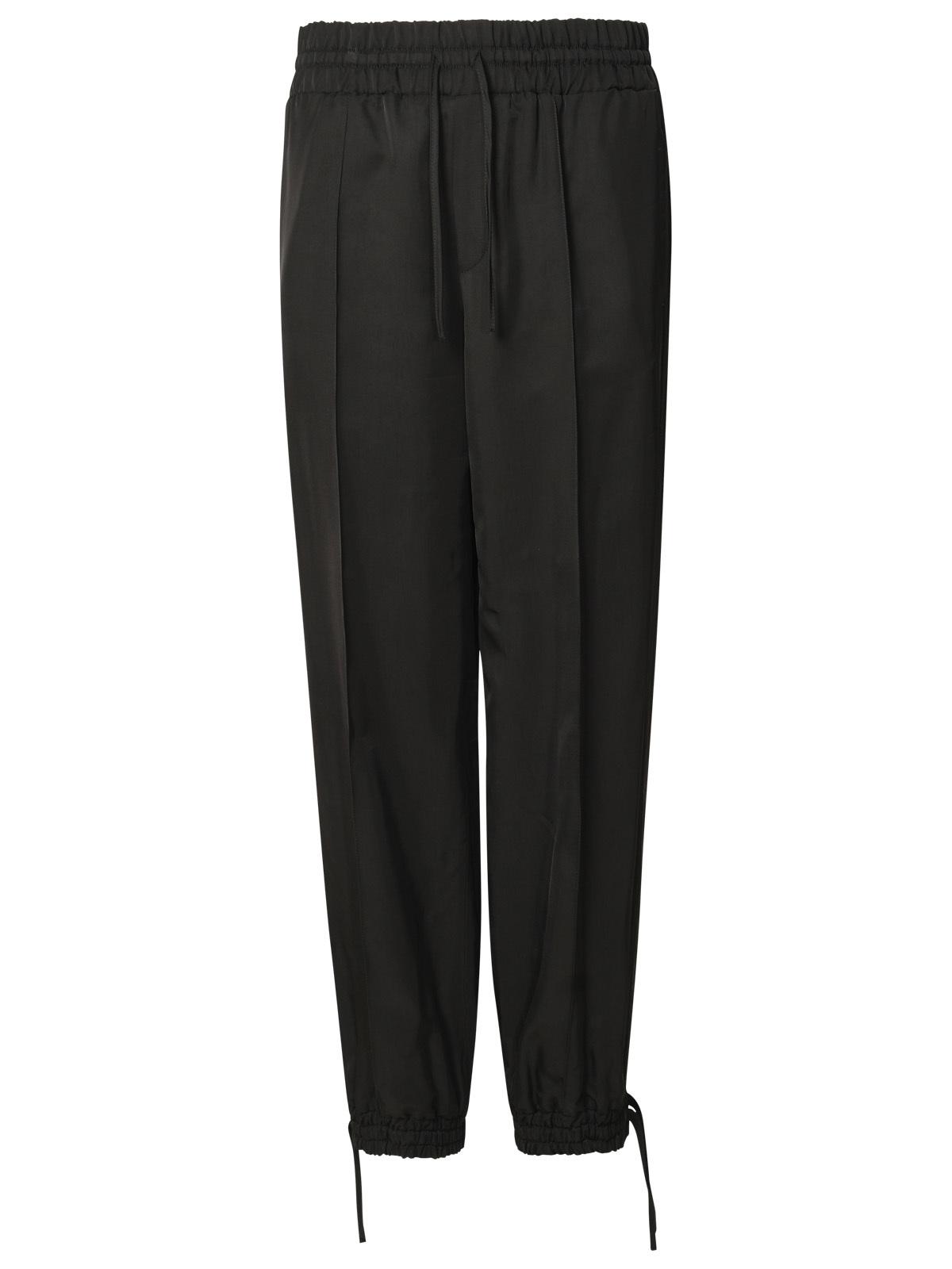 Jil Sander Black Viscose Trousers Women by Luosophy