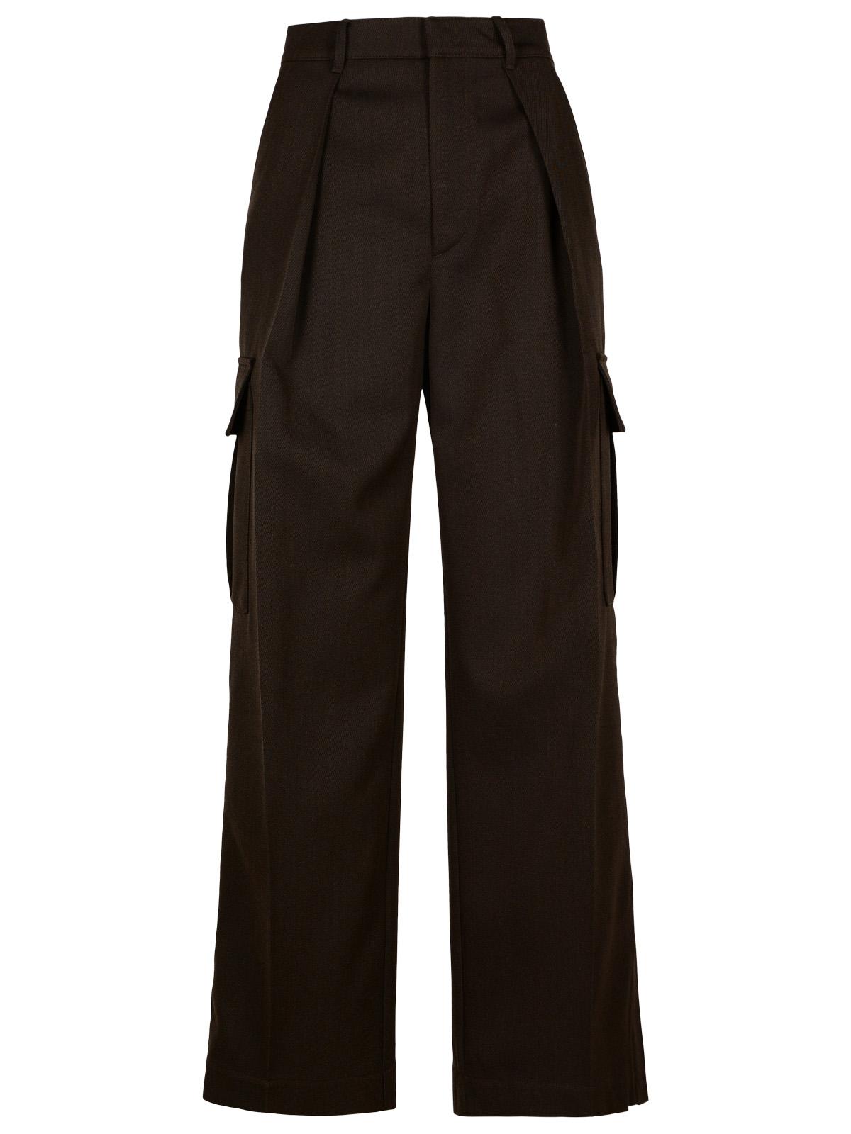 Burberry Brown Wool Cargo Pants Women by Luosophy