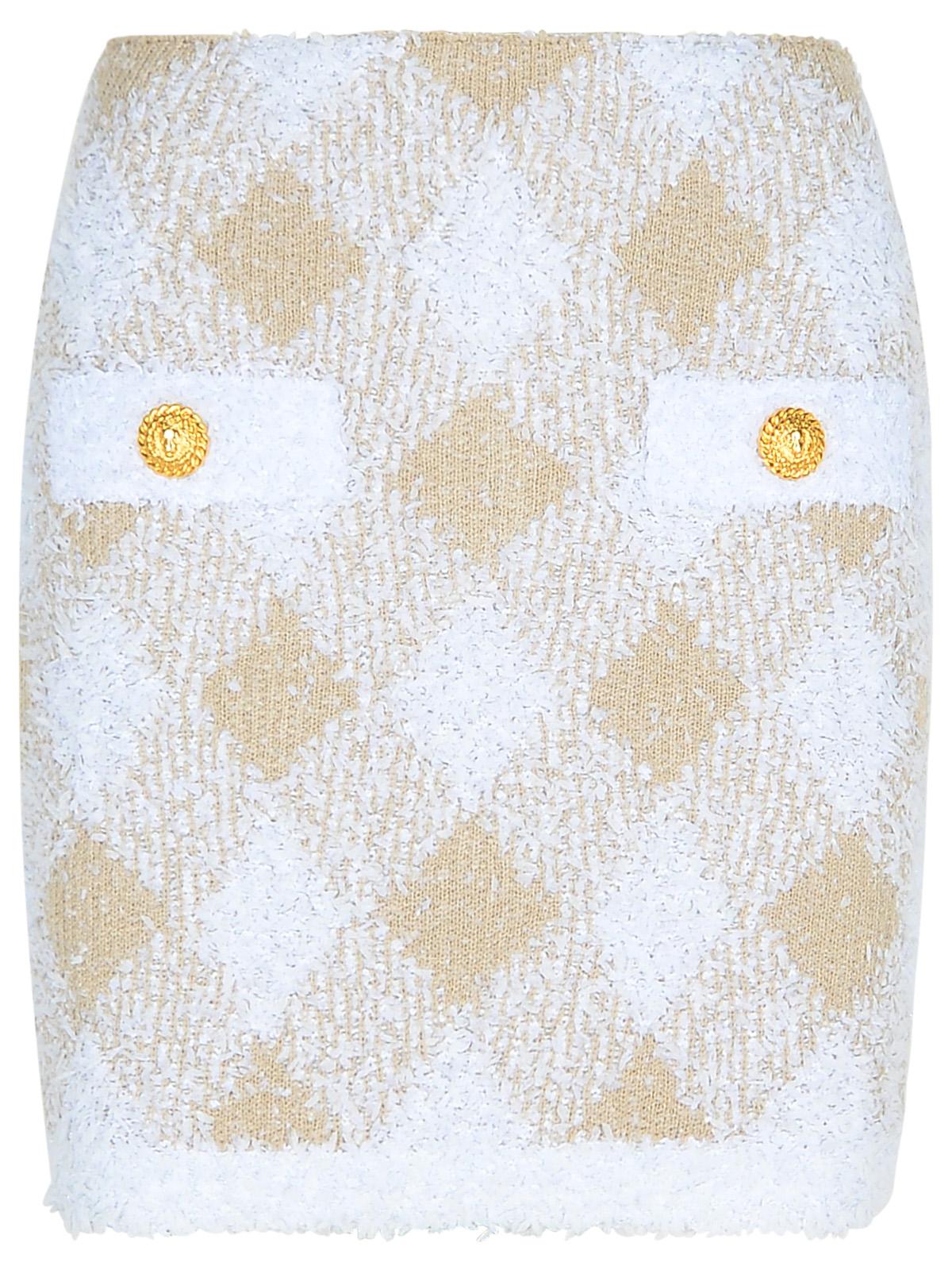 Balmain Beige Polyamide Blend Skirt Women by Luosophy