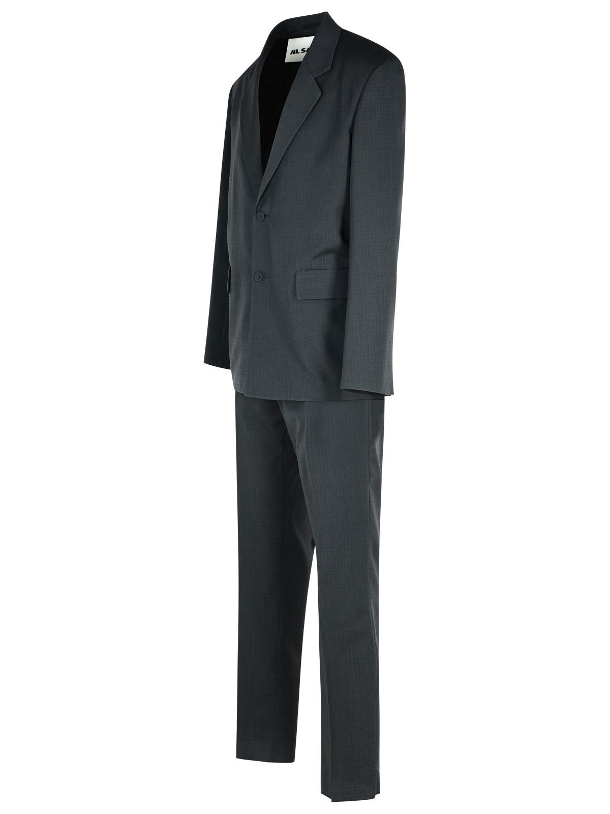 Jil Sander Grey Wool Suit Men by Luosophy