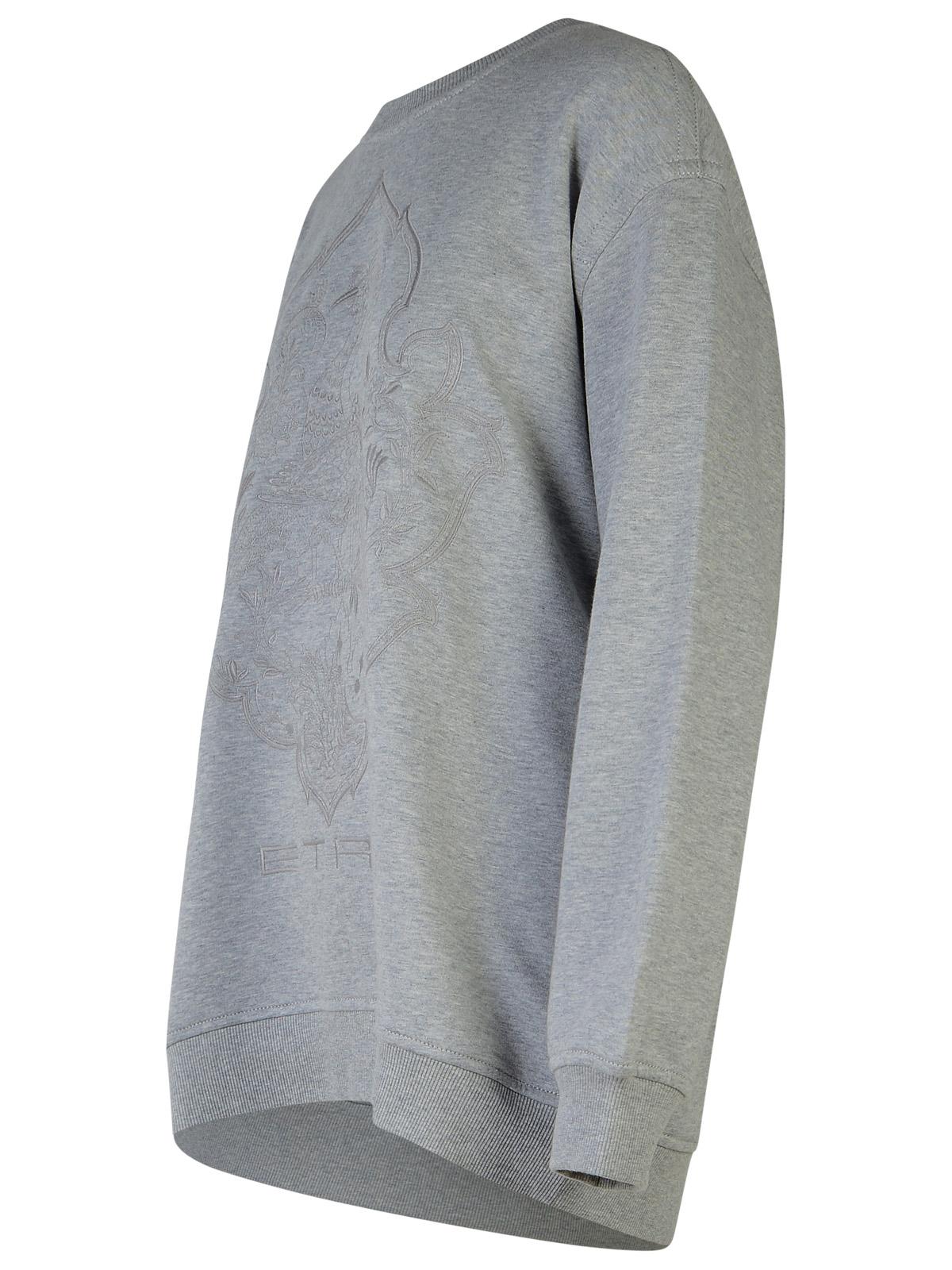 Etro Grey Cotton Sweatshirt Women by Luosophy