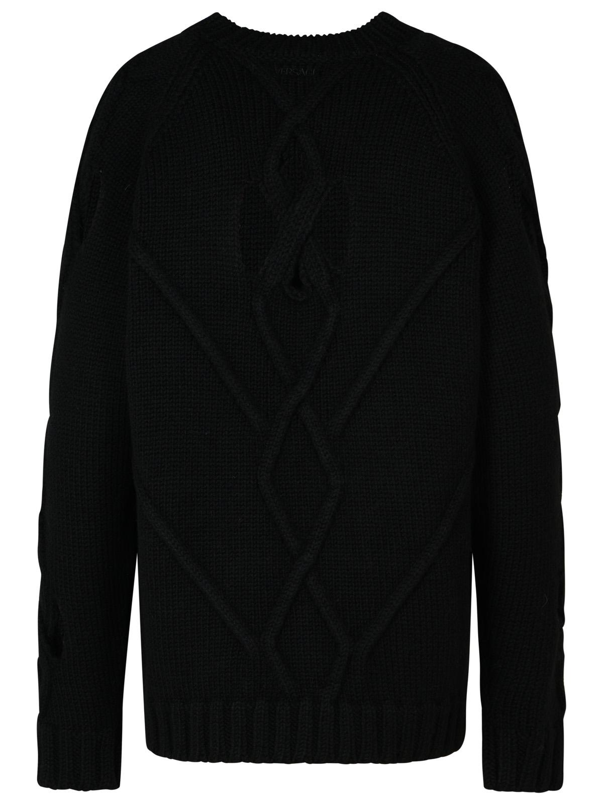 Versace Black Wool Blend Sweater Men by Luosophy