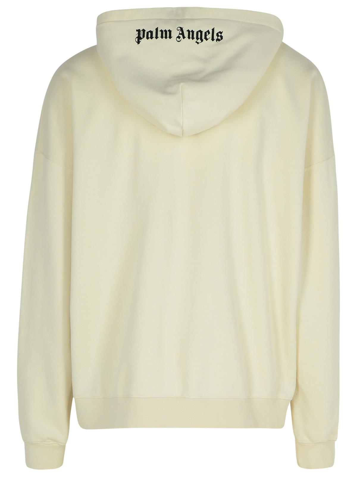 Palm Angels Cream Cotton Sweatshirt Men by Luosophy
