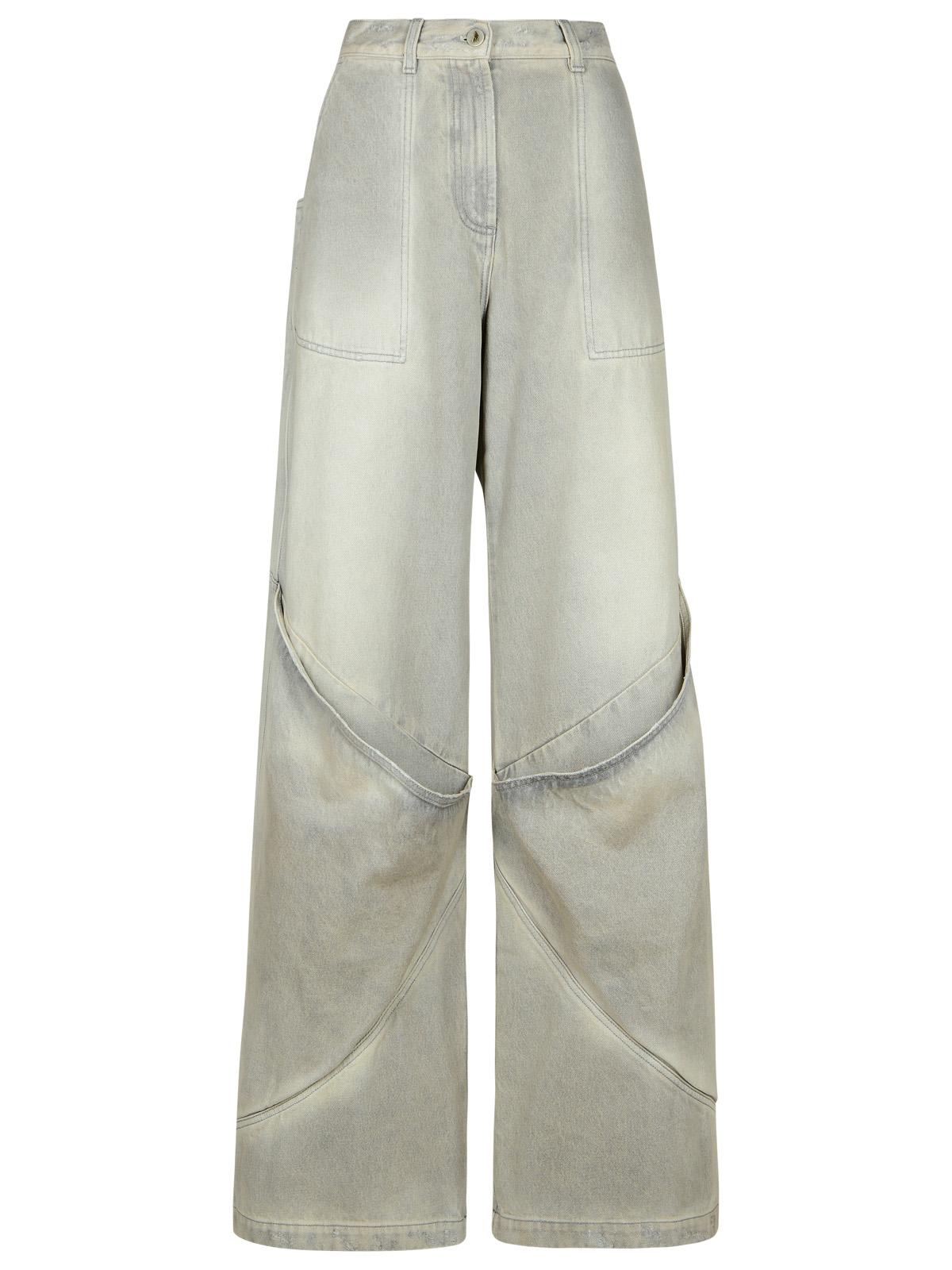The Attico Gray Cotton Jeans Women
