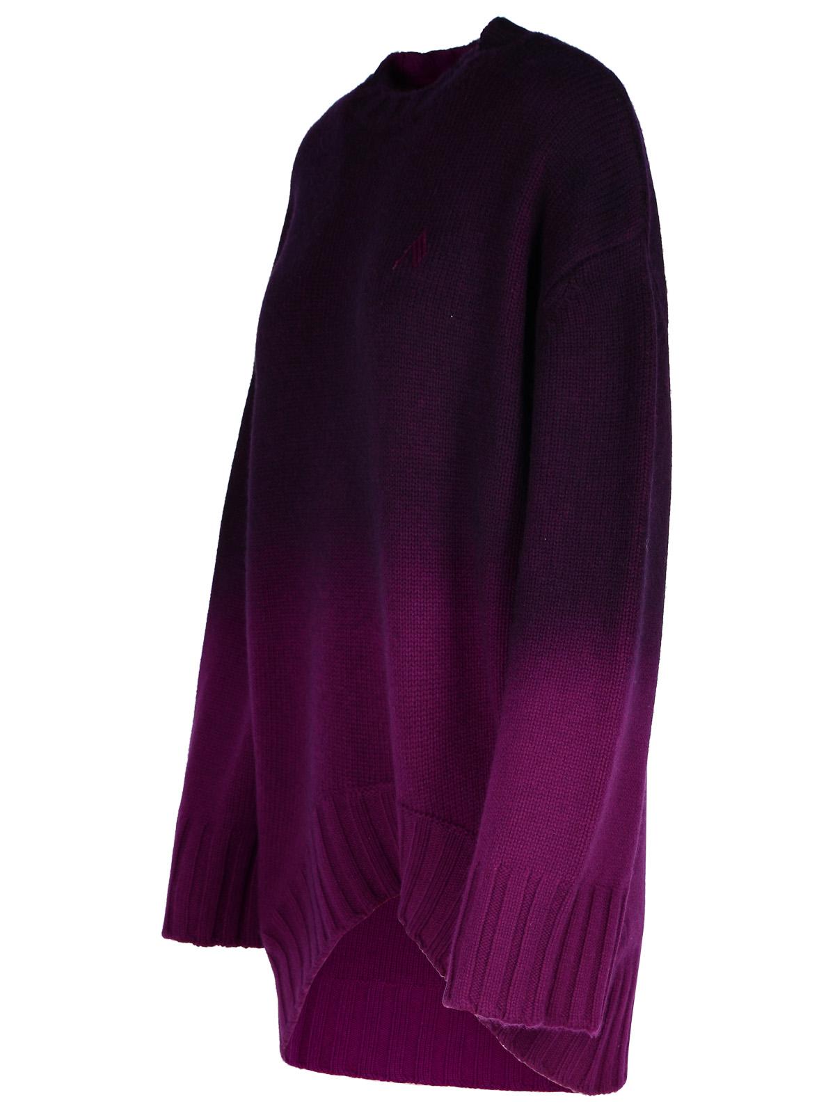 The Attico Purple Wool Blend Mini Dress Women by Luosophy